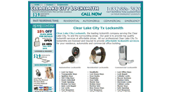 Desktop Screenshot of clearlakecitylocksmith.com